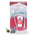 ست مسواک و خمیر دندان گربه بایولاین با طعم پنیر Bioline dental hygiene set وزن 50 گرم