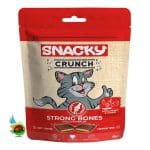 تشویقی گربه کرانچی اسنکی طعم مرغ و پنیر Snacky strong bones with chicken & cheese وزن 60 گرم - تصویر 2