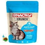 تشویقی گربه کرانچی اسنکی طعم ماهی سالمون Snacky anti-age with salmon وزن ۶۰ گرم