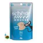 پوچ گربه بالغ شسیر طعم مرغ مدل سیلور Schesir silver chicken وزن ۸۰ گرم