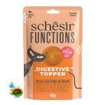 پوچ دایجستیو گربه شسیر طعم کدو تنبل و جوانه گندم Schesir digestive pumpkin with wheat grass وزن 40 گرم