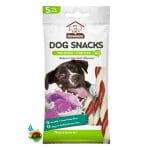 اسنک تشویقی پیچی سگ هابون طعم شیر بز و سیب زمینی شیرین Howbone Goat milk & sweet potato بسته ۵ عددی