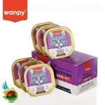 ووم گربه ونپی WANPY مدل پته با طعم ماهی تن و میگو وزن 40 گرم