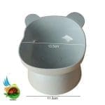 ظرف آب و غذا سگ و گربه پایه دار طرح خرسی - تصویر 2