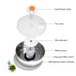 آبخوری اتومات سگ و گربه مخزن دار استیل گرانو 2.2 لیتری