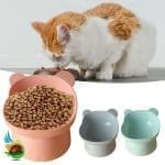 ظرف آب و غذا سگ و گربه پایه دار طرح خرسی - تصویر 4