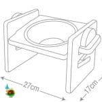 ظرف غذای نیناپت کامپلای وود کد A سایز 1