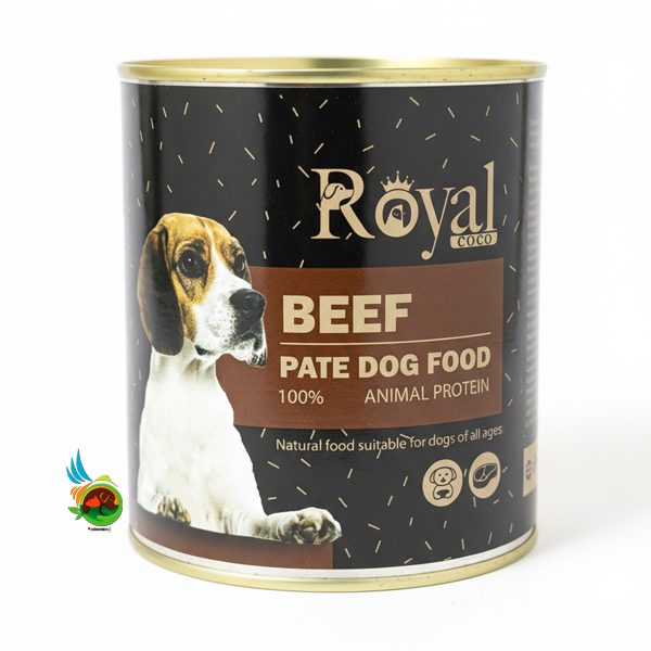Untitled-3 کنسرو پته سگ رویال کوکو با طعم گوشت گاو Royal coco وزن 800 گرم - تصویر 1