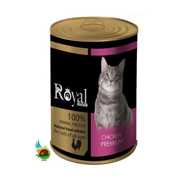 کنسرو پته گربه رویال کوکو با طعم گوشت مرغ Royal coco وزن 380 گرم