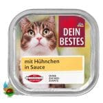 ووم گربه دین بستس طعم مرغ در سسDein bestes mit huhnchen in sauce وزن 100 گرم