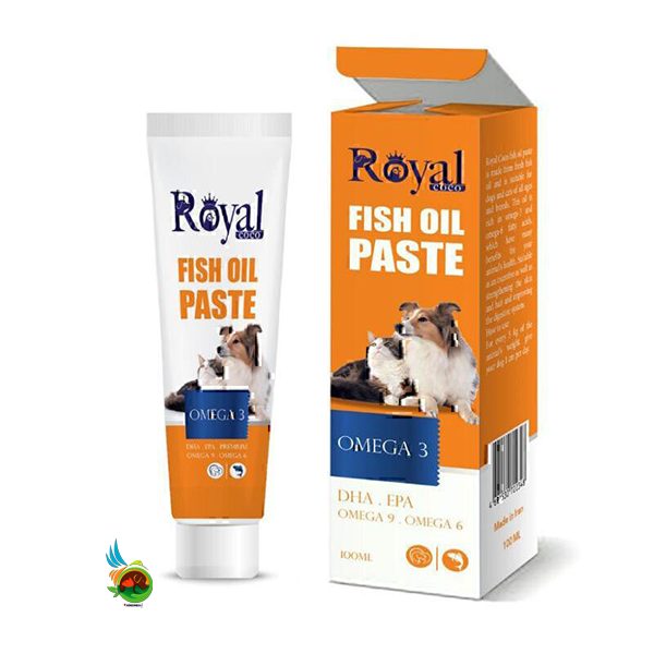 fda13ef5-a519-4422-a5ae-bb66f35597fa خمیر روغن ماهی سگ و گربه رویال کوکو Royal coco Fish Oil Paste وزن 100 گرم