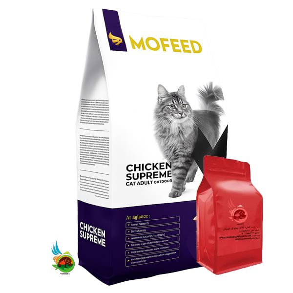 e54d75f4-c0ef-46b7-b0ea-279fd56a3208 غذای خشک گربه بالغ مفید مولتی کالر با طعم مرغ Mofeed multi color chicken وزن ۱ کیلوگرم ( بسته بندی ملودی مهربانی )