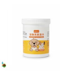 دستمال مرطوب انگشتی مخصوص گوش سگ و گربه 200 عددی