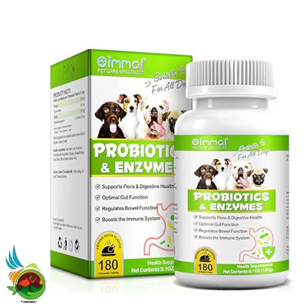Untitled-1 قرص پروبیوتیک سگ اویمال طعم اردک Oimmal probiotics & enzymes بسته ۱۸۰ عددی - تصویر 1
