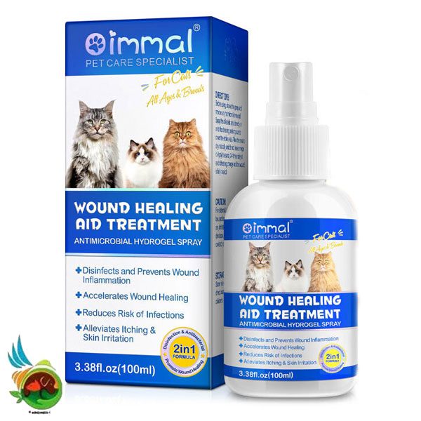 Untitled-1 اسپری التیام بخش زخم گربه اویمال Oimmal wound healing حجم ۱۰۰ میلی لیتر - تصویر 1