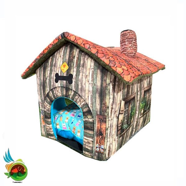 Untitled-1 جای خواب سگ و گربه تادو مدل کلبه ایزی پورتبل - تصویر 1