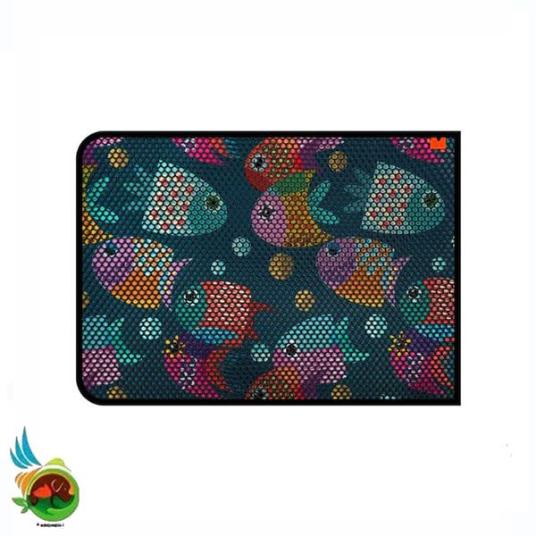 Untitled-1 مت ظرف خاک گربه تادو طرح دار سایز 70*50 - تصویر 1