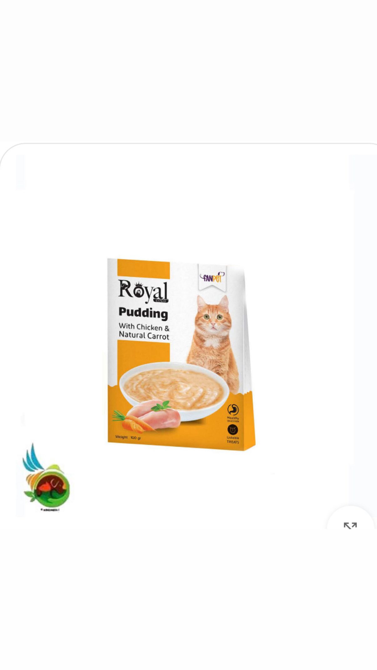 Screenshot پودینگ گربه رویال کوکو طعم مرغ و هویج Royal coco pudding with chicken & carrot وزن ۱۰۰ گرم - تصویر 1