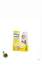 پودینگ گربه رویال کوکو طعم مرغ و موز Royal coco pudding with chicken & banana وزن ۱۰۰ گرم