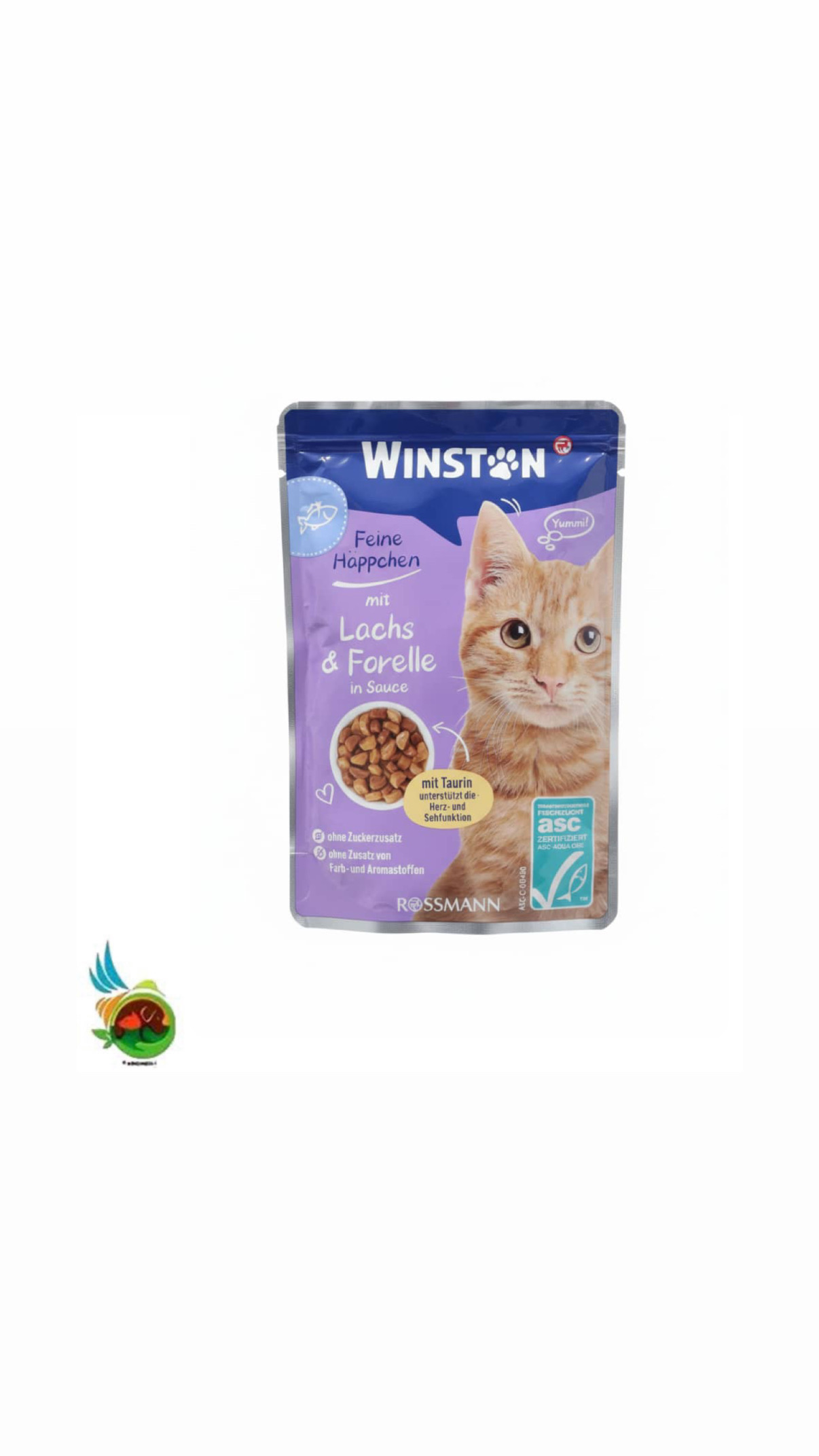 Screenshot پوچ گربه وینستون طعم سالمون و قزل آلا در سس Winston mit lachs & forelle in sauce وزن ۱۰۰ گرم - تصویر 1