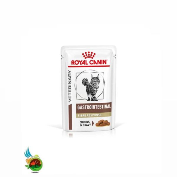 پوچ گربه گاسترو اینتستینال فایبر رویال کنین Royal canin gastrointestinak fibre وزن 85 گرم