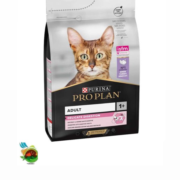 غذای خشک گربه بالغ دلیکیت دایجسشن پروپلن طعم بوقلمون Pro plane adult digestion with turkey (فله)