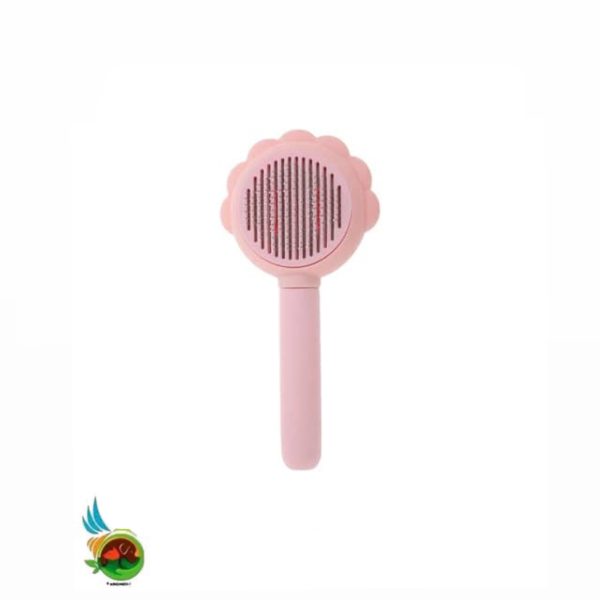 برس مخصوص سگ و گربه همراه با دکمه تخلیه مو فلاور