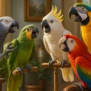 top-10-talking-birds-intelligence-ability-price-guide پرندگان سخنگو