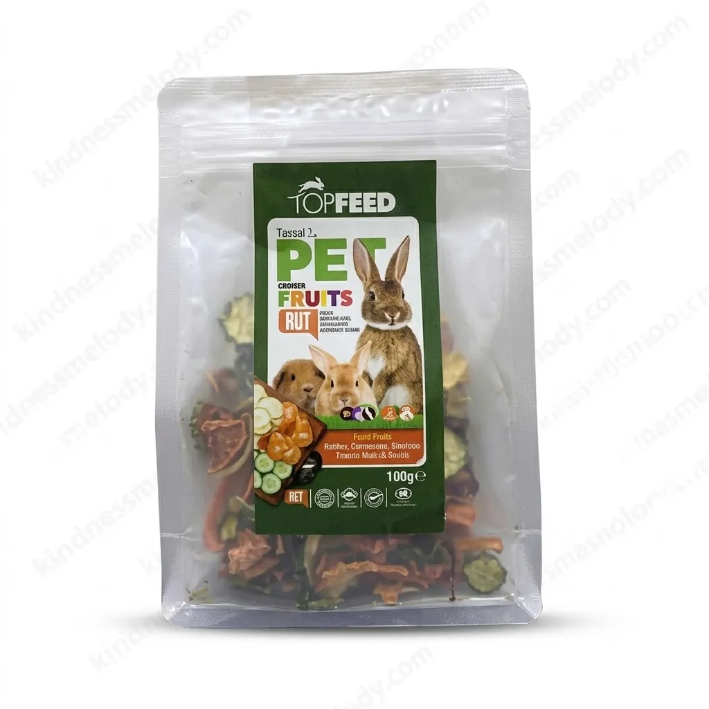 topfeed-fruit مخلوط میوه خشک جوندگان تاپ فید Top Feed Dried Fruit Mix for Rodents 100g وزن ۱۰۰ گرم - تصویر 1